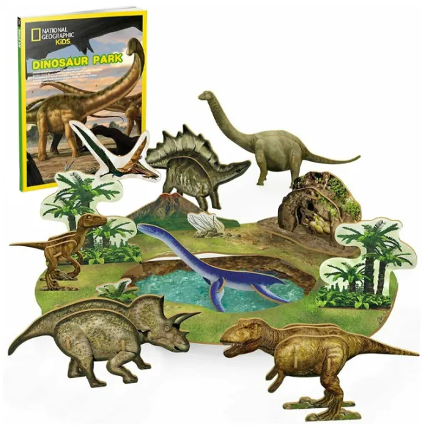 Puzzle 3D CubicFun DINOSAUR PARK 6+/ Numărul de piese: 43 photo 3 Puzzle 3D CubicFun DINOSAUR PARK 6+/ Numărul de piese: 43 photo 3