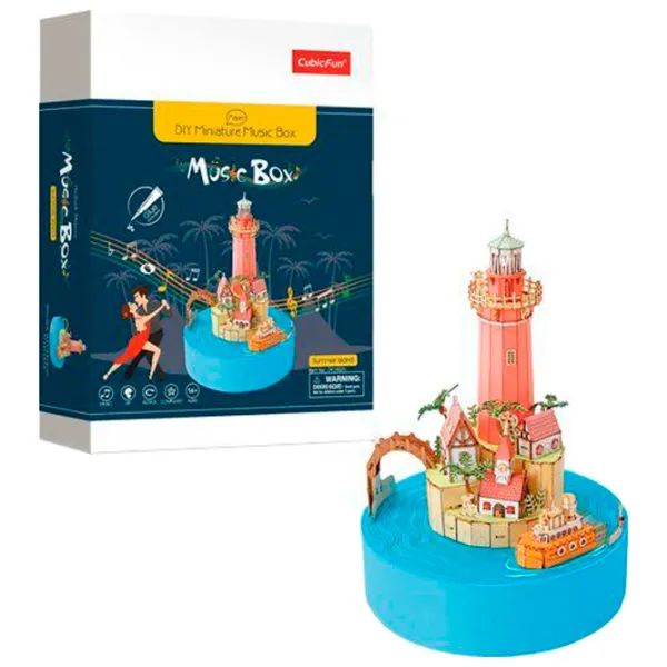 Пазл 3D CubicFun MUSIC BOX SUMMER ISLAND 6+/ Количество деталей: 10 photo 2