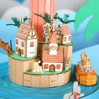 Puzzle 3D CubicFun MUSIC BOX SUMMER ISLAND 6+/ Numărul de piese: 10 photo 5