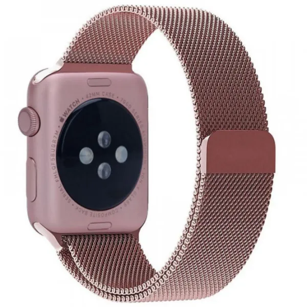 Ремень Apple Watch Milanese Loop Steel/ 38/ 40 мм/ Rose Золотой photo 2 Ремень Apple Watch Milanese Loop Steel/ 38/ 40 мм/ Rose Золотой photo 2