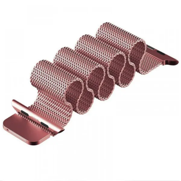 Ремень Apple Watch Milanese Loop Steel/ 38/ 40 мм/ Rose Золотой photo 3 Ремень Apple Watch Milanese Loop Steel/ 38/ 40 мм/ Rose Золотой photo 3