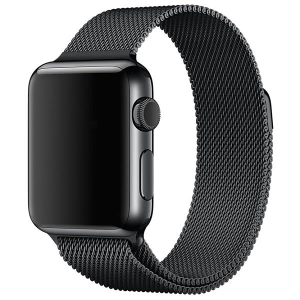 Ремень Apple Watch Milanese Loop Steel/ 38/ 40 мм/ Черный photo 3 Ремень Apple Watch Milanese Loop Steel/ 38/ 40 мм/ Черный photo 3