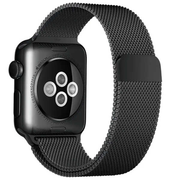 Ремень Apple Watch Milanese Loop Steel/ 42/ 44 мм/ Черный photo 3 Ремень Apple Watch Milanese Loop Steel/ 42/ 44 мм/ Черный photo 3