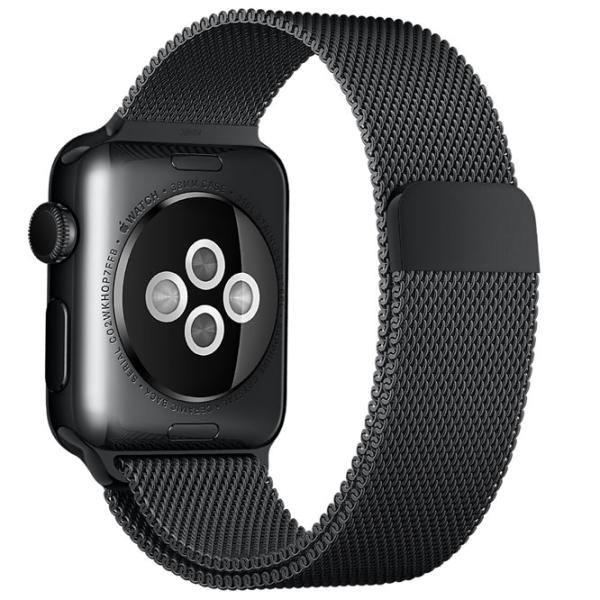 Ремень Apple Watch Milanese Loop Steel/ 42/ 44 мм/ Черный photo 3 Ремень Apple Watch Milanese Loop Steel/ 42/ 44 мм/ Черный photo 3
