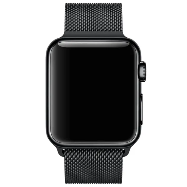 Ремень Apple Watch Milanese Loop Steel/ 42/ 44 мм/ Черный photo 5 Ремень Apple Watch Milanese Loop Steel/ 42/ 44 мм/ Черный photo 5