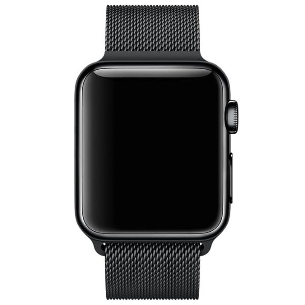 Ремень Apple Watch Milanese Loop Steel/ 42/ 44 мм/ Черный photo 5 Ремень Apple Watch Milanese Loop Steel/ 42/ 44 мм/ Черный photo 5