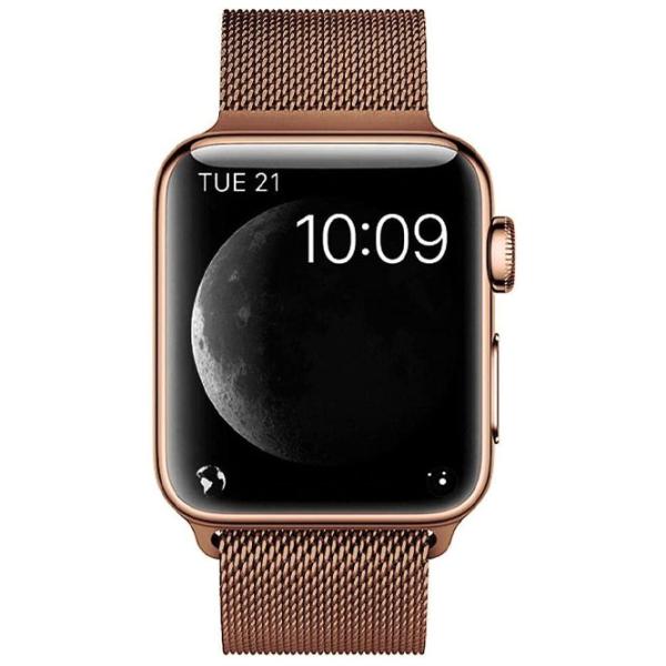 Ремень Apple Watch Milanese Loop Steel/ 42/ 44 мм/ Бронзовый photo 2 Ремень Apple Watch Milanese Loop Steel/ 42/ 44 мм/ Бронзовый photo 2