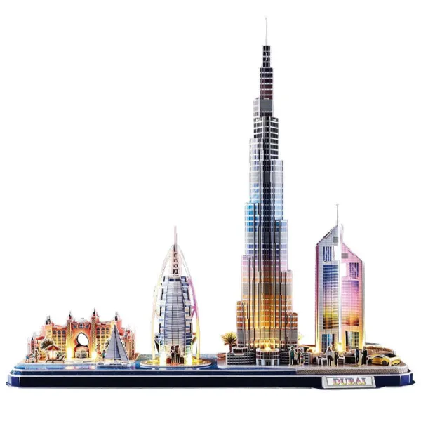 Пазл 3D CubicFun Dubai Led 12+/ Количество деталей: 182 photo 2
