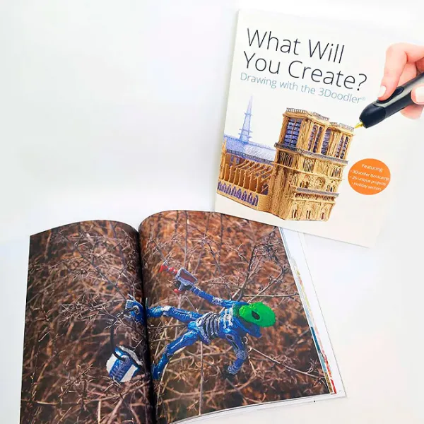 Книжка с проектами, макетами и инструкциями для 3D ручки 3Doodler 62443-001 Белый photo 4
