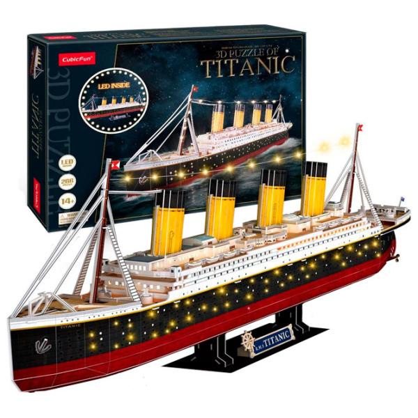 Пазл 3D CubicFun Titanic (Led) 6+/ Количество деталей: 266 photo 2
