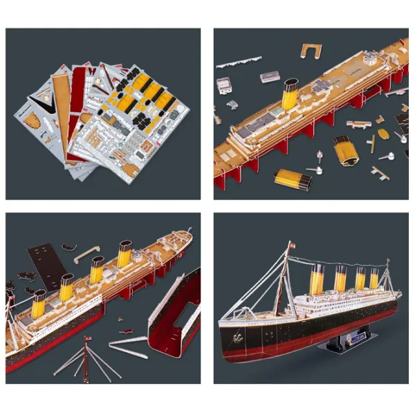 Пазл 3D CubicFun Titanic (Led) 6+/ Количество деталей: 266 photo 5