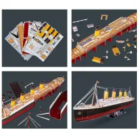 Пазл 3D CubicFun Titanic (Led) 6+/ Количество деталей: 266 photo 5