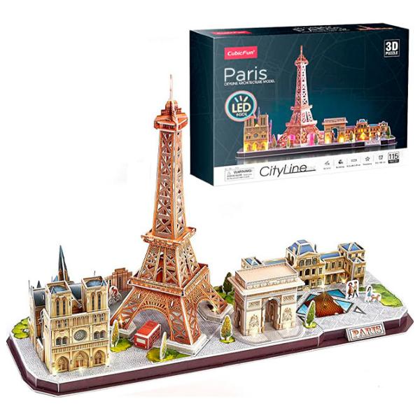 Пазл 3D CubicFun Paris (Led) 6+/ Количество деталей: 115 photo 2