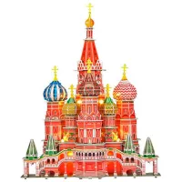 Пазл 3D CubicFun St. Basils Cathedral LED 6+/ Количество деталей: 224 photo 2