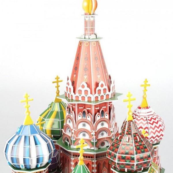 Пазл 3D CubicFun St. Basils Cathedral LED 6+/ Количество деталей: 224 photo 4