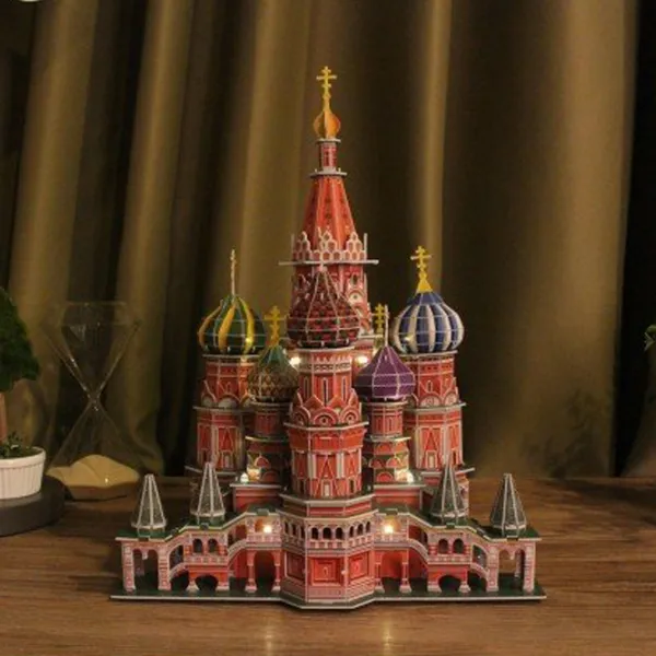 Пазл 3D CubicFun St. Basils Cathedral LED 6+/ Количество деталей: 224 photo 7