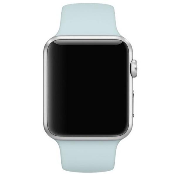 Ремень Apple Watch S/ M & M/ L Силикон/ 38/ 40 мм/ Бирюзовый photo 2 Ремень Apple Watch S/ M & M/ L Силикон/ 38/ 40 мм/ Бирюзовый photo 2