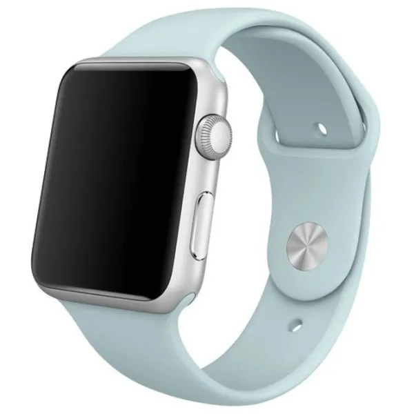 Ремень Apple Watch S/ M & M/ L Силикон/ 38/ 40 мм/ Бирюзовый photo 3 Ремень Apple Watch S/ M & M/ L Силикон/ 38/ 40 мм/ Бирюзовый photo 3