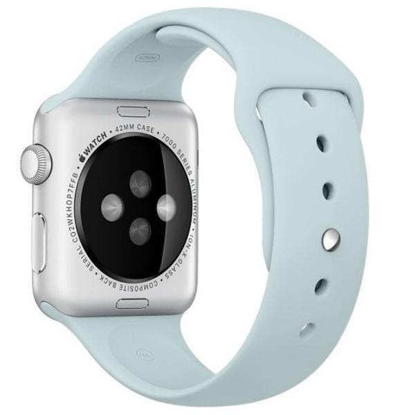 Ремень Apple Watch S/ M & M/ L Силикон/ 38/ 40 мм/ Бирюзовый photo 4 Ремень Apple Watch S/ M & M/ L Силикон/ 38/ 40 мм/ Бирюзовый photo 4