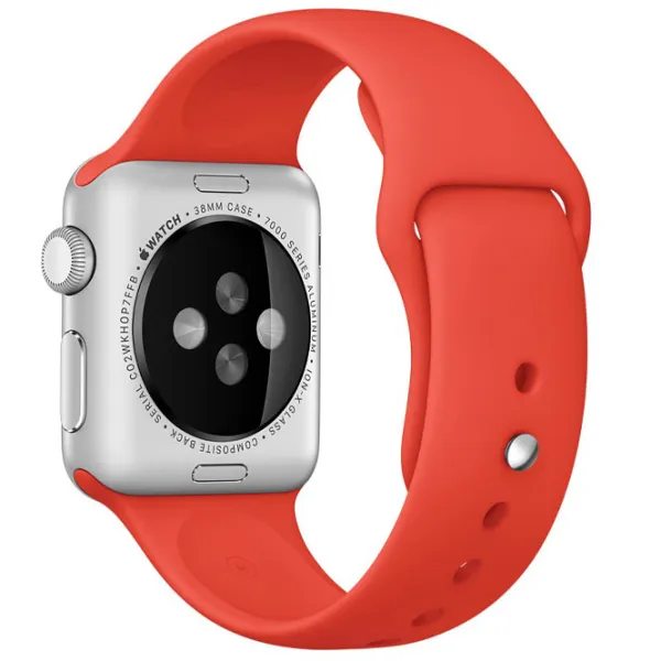 Curelușă Apple Watch S/ M & M/ L Silicon/ 38/ 40 mm/ Orange Pine photo 3 Curelușă Apple Watch S/ M & M/ L Silicon/ 38/ 40 mm/ Orange Pine photo 3