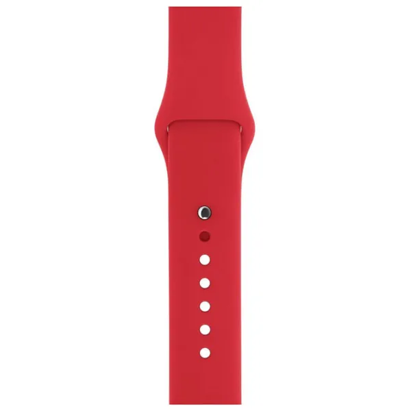Ремень Apple Watch S/ M & M/ L Силикон/ 38/ 40 мм/ Красный photo 2
