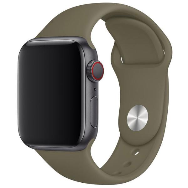 Curelușă Apple Watch S/ M & M/ L Silicon/ 38/ 40 mm/ Khaki photo 2 Curelușă Apple Watch S/ M & M/ L Silicon/ 38/ 40 mm/ Khaki photo 2