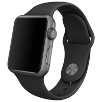 Ремень Apple Watch S/ M & M/ L Силикон/ 42/ 44 мм/ Черный Currant photo 3