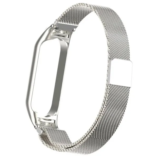 Curelușă Xiaomi Mi Band 5/ 6 Milanese Loop Steel/ Silver photo 2 Curelușă Xiaomi Mi Band 5/ 6 Milanese Loop Steel/ Silver photo 2