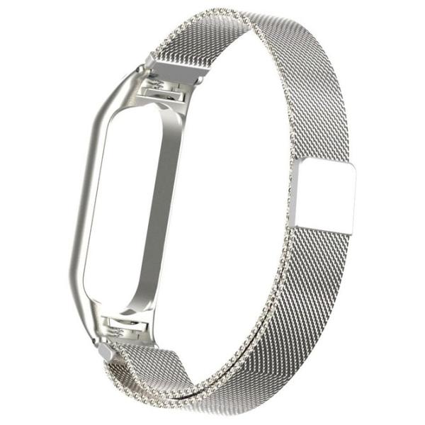 Curelușă Xiaomi Mi Band 5/ 6 Milanese Loop Steel/ Silver photo 2 Curelușă Xiaomi Mi Band 5/ 6 Milanese Loop Steel/ Silver photo 2