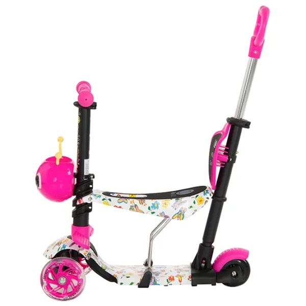 Trotinetă pentru copii cu trei roți Lorelli Smart Plus (10390020011) 20 kg/ Pink photo 2