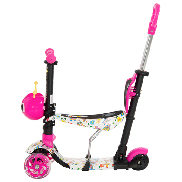 Trotinetă pentru copii cu trei roți Lorelli Smart Plus (10390020011) 20 kg/ Pink photo 2