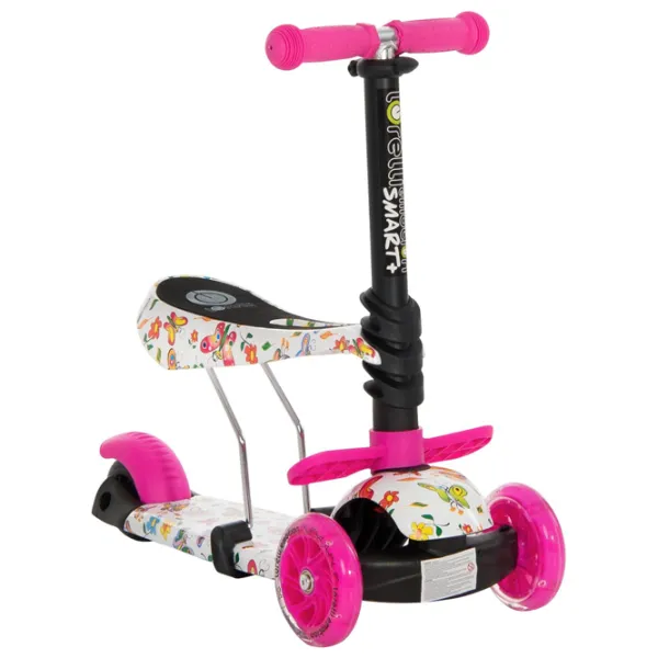 Trotinetă pentru copii cu trei roți Lorelli Smart Plus (10390020011) 20 kg/ Pink photo 5