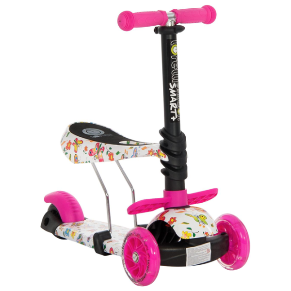 Trotinetă pentru copii cu trei roți Lorelli Smart Plus (10390020011) 20 kg/ Pink photo 5