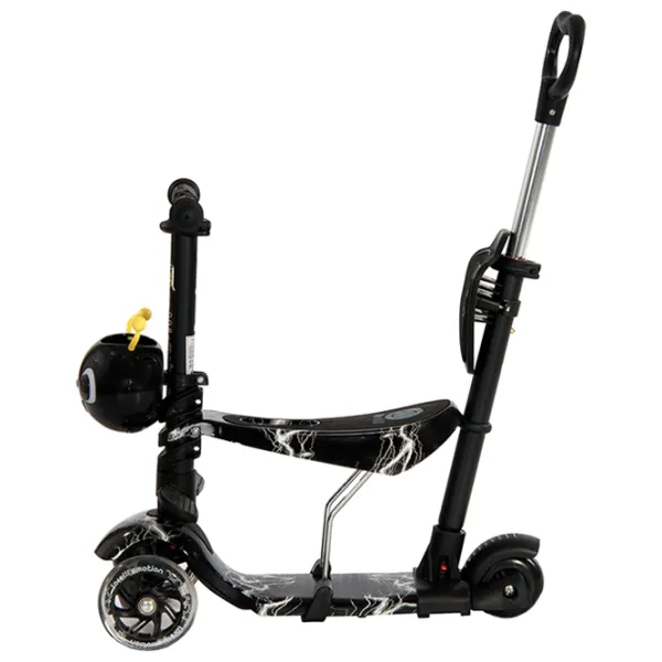 Trotinetă pentru copii cu trei roți Lorelli Smart Plus (10390020015) 20 kg/ Black photo 2