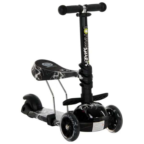 Trotinetă pentru copii cu trei roți Lorelli Smart Plus (10390020015) 20 kg/ Black photo 5