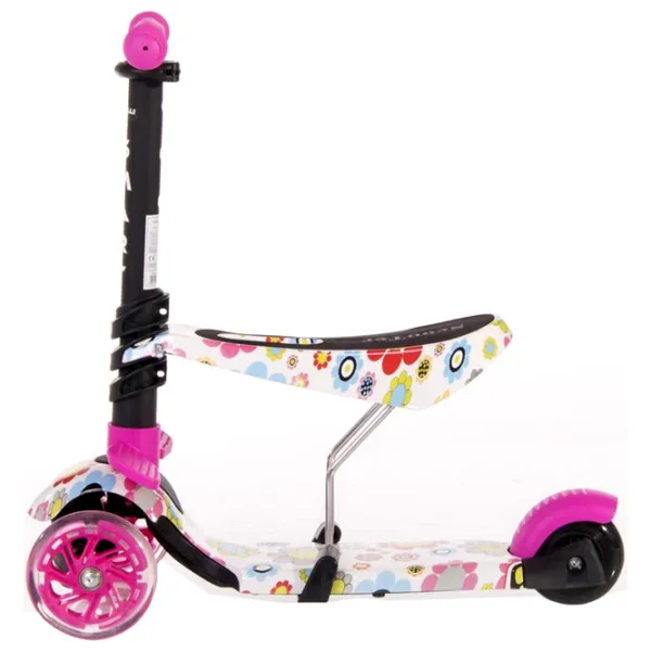 Trotinetă pentru copii cu trei roți Lorelli SMART (10390020001) 20 kg/ Pink photo 2