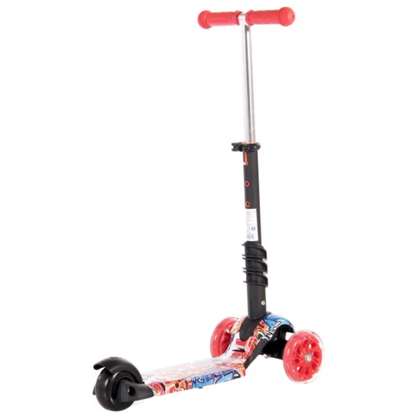 Trotinetă pentru copii cu trei roți Lorelli SMART (10390020002) 20 kg/ Graffiti photo 3