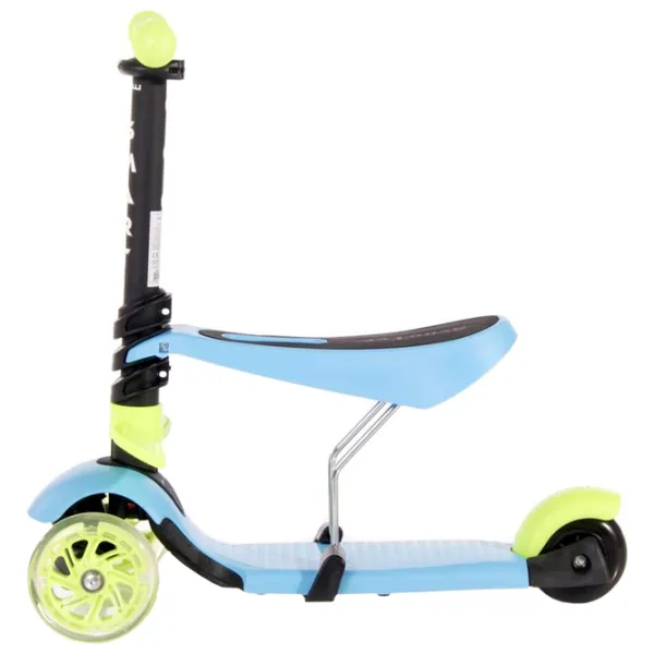 Детский трёхколёсный самокат Lorelli SMART (10390020006) 20 кг/ Синий photo 2