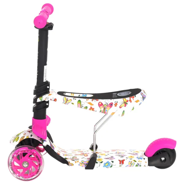Trotinetă pentru copii cu trei roți Lorelli Smart (10390020011) 20 kg/ Pink photo 2