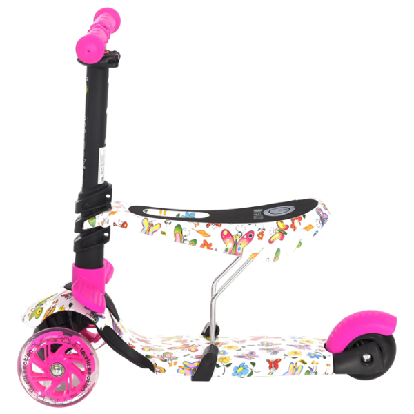 Trotinetă pentru copii cu trei roți Lorelli Smart (10390020011) 20 kg/ Pink photo 2