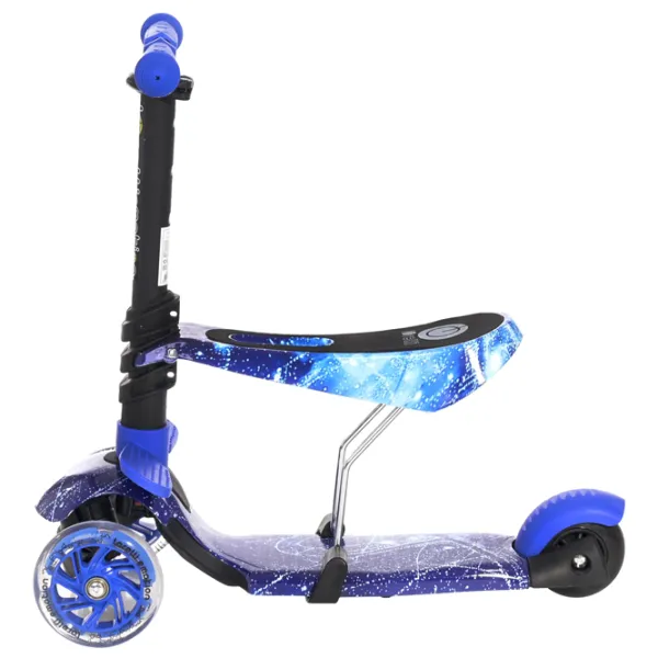 Детский трёхколёсный самокат Lorelli SMART (10390020012) 20 кг/ Синий photo 2