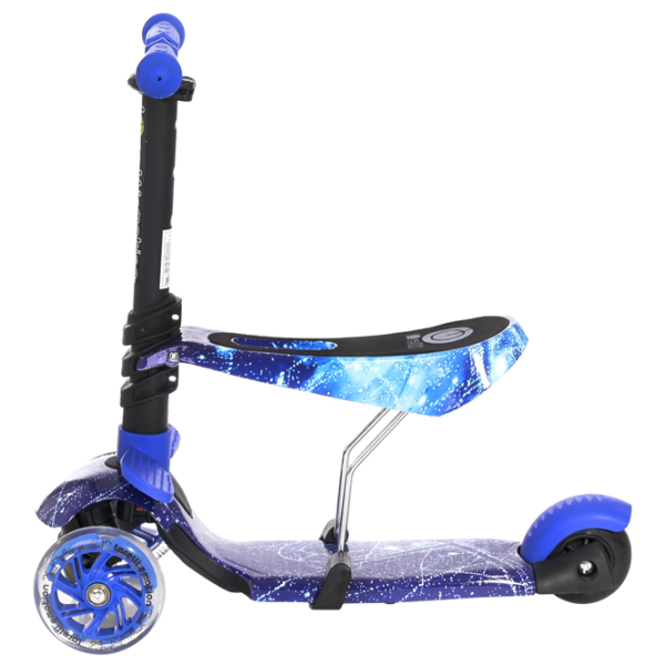 Детский трёхколёсный самокат Lorelli SMART (10390020012) 20 кг/ Синий photo 2