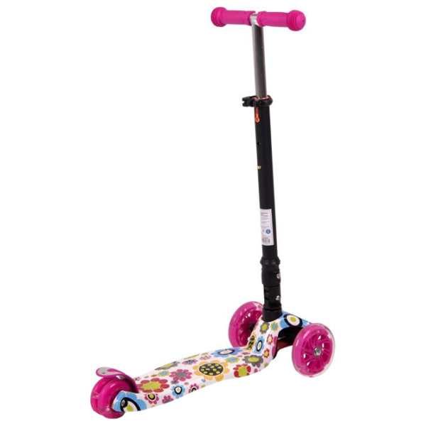 Trotinetă pentru copii cu trei roți Lorelli Rapid (10390040001) 50 kg/ Pink photo 3