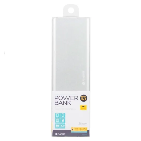 Power Bank Platinet PMPB8P 8000 mAh/ Silver photo 4