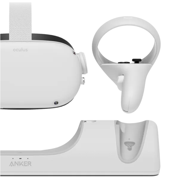 Staţie de încărcare ochelari VR şi controlere Anker Y1010 Oculus Quest 2/ White photo 3