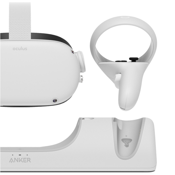 Staţie de încărcare ochelari VR şi controlere Anker Y1010 Oculus Quest 2/ White photo 3