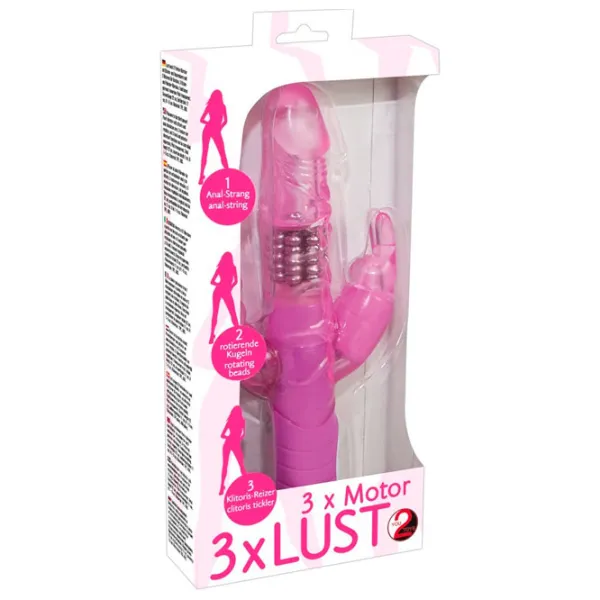 Вибратор You2Toys Rabbit Dual Pleasure Розовый photo 2