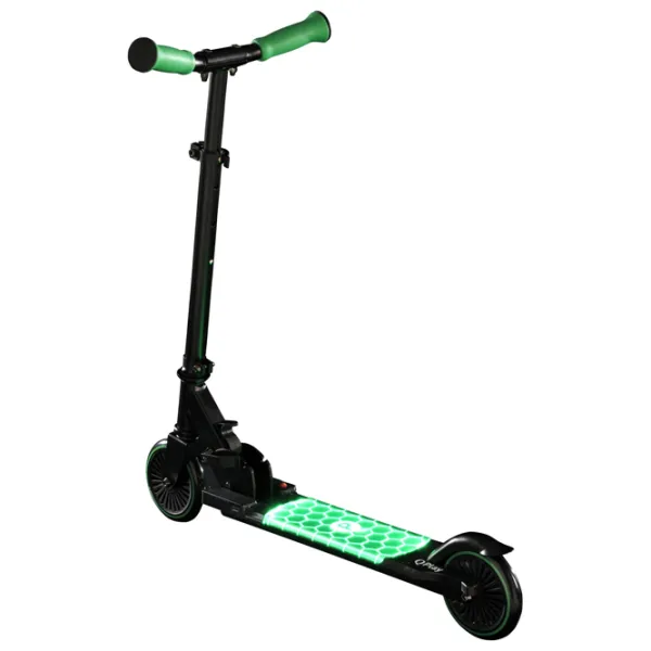 Trotinetă pentru copii cu două roți Qplay Honeycomb (185196) 50 kg/ Green photo 3