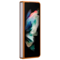 Husă pentru smartphone Samsung Galaxy Fold3 Samsung/ Back/ Piele/ Camel Brown photo 4