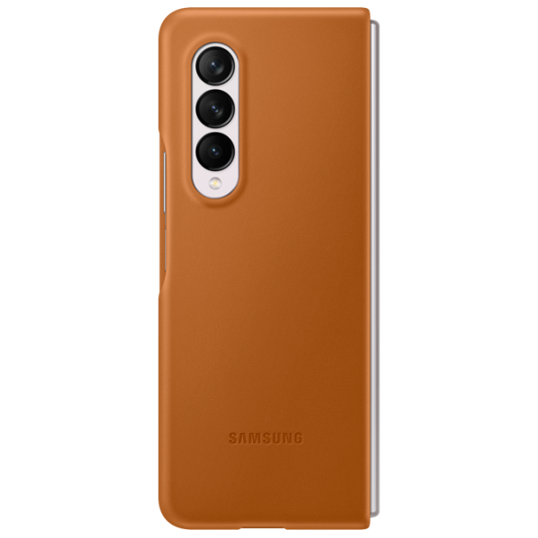 Husă pentru smartphone Samsung Galaxy Fold3 Samsung/ Back/ Piele/ Camel Brown photo 6